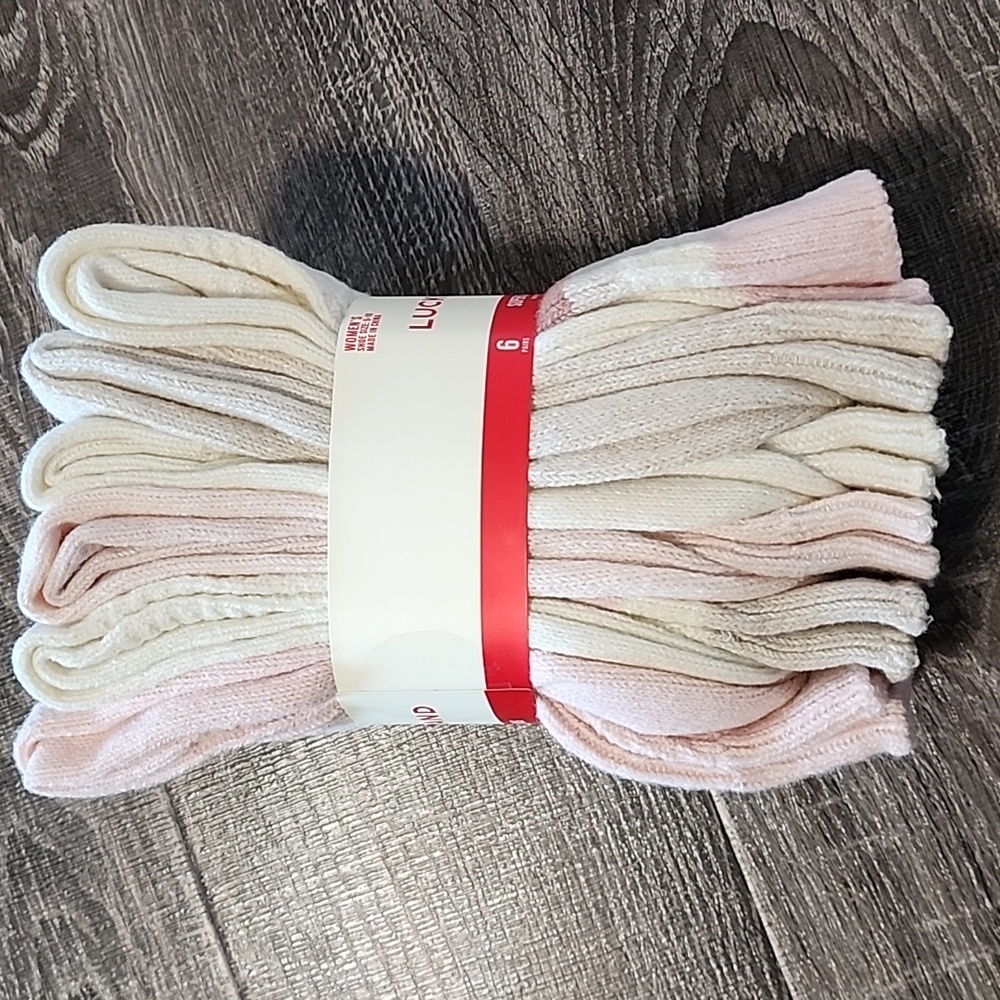 6 pair Lucky Brand super soft Boots Socks - Picture 3 of 5